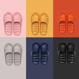 Non-slip Bathroom Slippers EVA for Home and Office 270-280mm/black