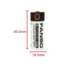 STEPMAX (2 Pack FANSO ER18505H ER18505 Lithium Battery 3.6V 3800mAh Lisocl2 Battery (Non-Rechargeable)