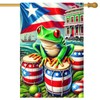 HOMETITUTE Puerto Rico Coquí Garden Flag 28 x 40 Inch