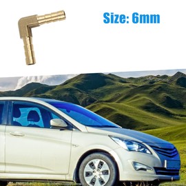 A ABSOPRO Brass Hose Fitting Universal 6 mm Angle 90 Degree Plug