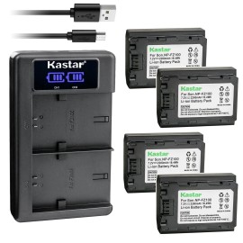 Kastar LKD2 Charger & 4 battery for Alpha a1 Alpha a7CR a6600 a6700 ZV-E1 FX3 FX30
