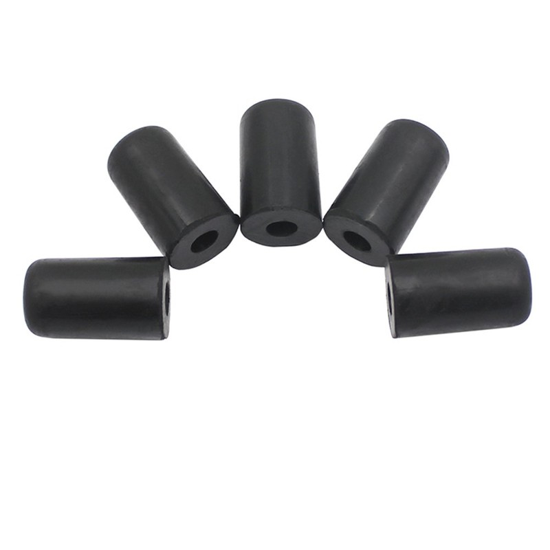 Cello Endpin Protector,5Pcs Portable Black Cello Rubber Endpin Tip Protector