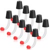 Baderke 10 Pcs Hummingbird Feeder Tubes and Stopper Replacement Parts