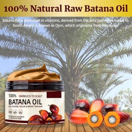 Batana Oil for Hair Growth, 100% Pure Natural Batana Hair Oil from Honduras for Men & Women, Repairs Damaged Hair, Leaves Hair Smoother, 120ml 1 PCS Batana Oil