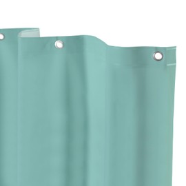 Kenney KN61437 Medium Weight 5 Gauge Waterproof PEVA Shower Curtain Liner with Rust-Resistant Metal Grommets and Weighted Magnetic Hem for Bathroom, 70" W x 72" H, Dusty Blue, 1-Pack