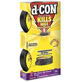 d-CON No View, No Touch Covered Mouse Trap, 2 Traps  (Pack of 2)