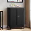 Iwell Bathroom Cabinet, Bathroom Storage Cabinet with 2 Doors &
