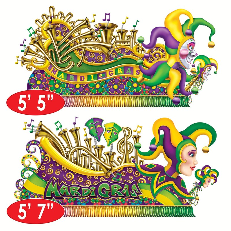 Beistle Mardi Gras Float Props Party Accessory (1 count) (2/Pkg)
