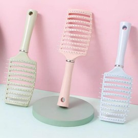 Red Asset Tangle-Free Hair Comb Anti-Tangle Brush 1+1+1, 1 piece, Blue+Green+Pink / 레드에셋 엉키지않는 헤어 빗 엉킴방지 브러쉬 1+1+1, 1개, 블루+그린+핑크