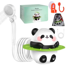 Barong Yekhna Portable Shower for Camping, 10500mAh Rechargeable Outdoor Shower with 3 Spray Modes, IPX7 Waterproof Camping Shower Pump for Hiking, Travel, Pet Bath, Car Washing