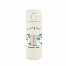 TOA METAL mofusand 53-2016 Stainless Steel One Push Bottle, 11.8 fl oz (350 ml), Maritozzo
