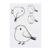 4 x 'Cute Fat Bird' Temporary Tattoos - Water Resistant,