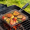 Rolling Grill Basket, Stainless Steel BBQ Grilling Basket with Removable