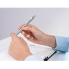 Pentel Energel Metallic Liquid Gel Pen 0.7mm Medium Nib Silver