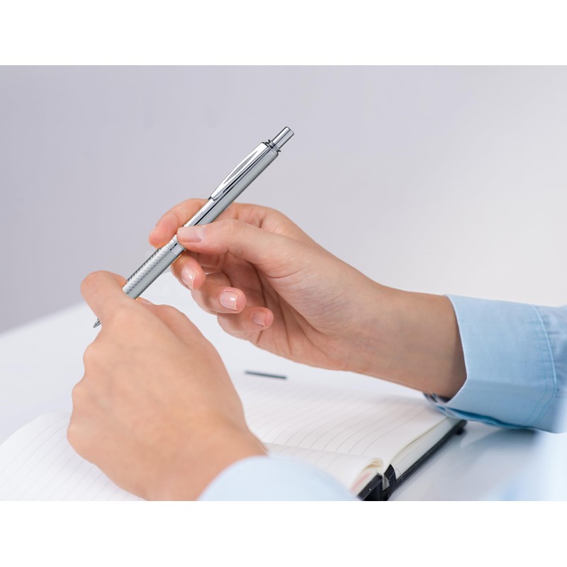 Pentel Energel Metallic Liquid Gel Pen 0.7mm Medium Nib Silver