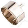 4-1/8"(105mm) Diamond Hole Saw, Glass Hole Saw with Guiding Drill