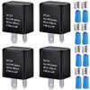 Gebildet 4 x Universal 12 V 2-Pin Flashing Relay, Car