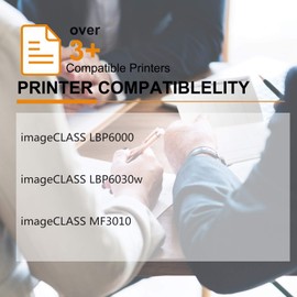 GREENCYCLE 2 Pack Compatible for Canon 125 3484B001AA 125 CRG 125 Laser Black Toner Cartridge use in ImageClass LBP6000 LBP6030w MF3010 Printer