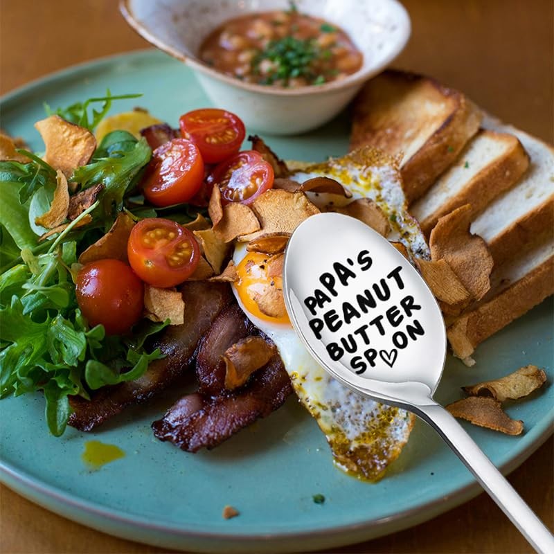 Papa's Peanut Butter Spoon for Men Papa Gifts Spoon for