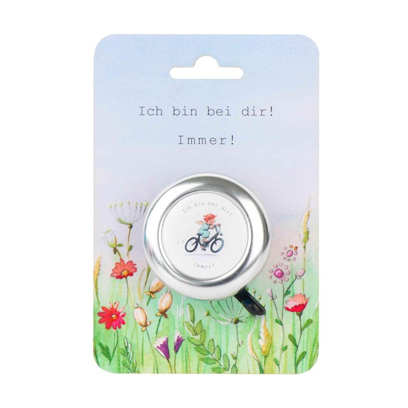 NKlaus 16207 Bicycle Bell for Boys 5.5 cm Silver with
