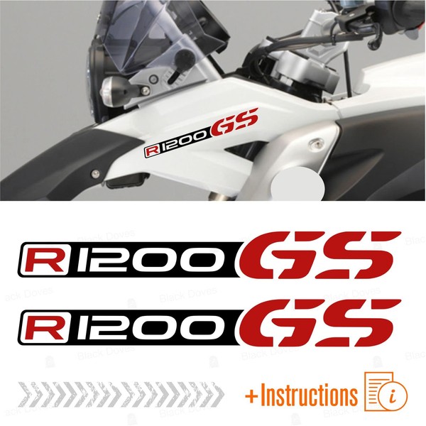 Pack of 2 Stickers Compatible with Moto R1200 GS Adventure