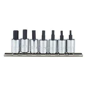 Socket Bit Set, 3/8 in. Dr, 7 Piece, Hex