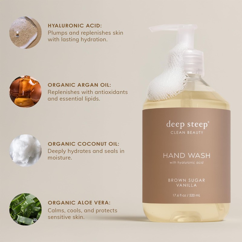 Deep Steep Liquid Hand Wash, Passion Fruit Guava, 17.6 oz