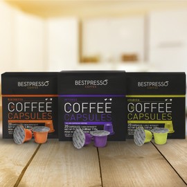 Bestpresso Coffee for Nespresso Original Machine 120 pods Certified Genuine Espresso Variety Pack Pods Compatible with Nespresso Original