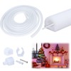 Muzata 16.5FT/5M Silicone LED Channel IP67 Waterproof Flexible Bendable Diffuser