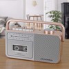 Studebaker SB2130RG Portable Cassette Player/Recorder with AM/FM Radio (Rose Gold/Silver)