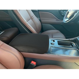 Car Console Covers Plus Made in USA Designed for Lincoln Aviator 2020-2026 Neoprene Auto Armrest Center Console Cover Protector Black