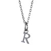 The Kiss SCH717-SK4035BK-50 Initial Silver Necklace, Simple, Anniversary, Birthday, Wrapping,