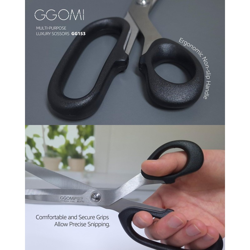 GGOMI Heavy Duty Multi-Purpose Kitchen Shears [3Pack] Korean Barbecue Kalbi