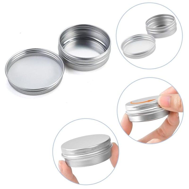 Stoooduo Aluminum Cans Cream Case 15ml Set of 2 Divided