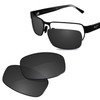 Glintbay 100% Precise-Fit Replacement Sunglass Lens for Maui Jim Black
