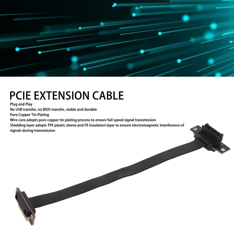 PCIE 3.0 1X Extension Cable Dual 90 Degree Right Angle
