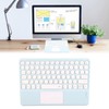Touch Wireless Keyboard Round Keycaps Ergonomic Design Ultra Thin Smart