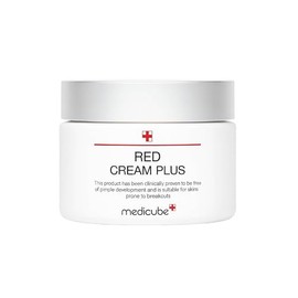 MEDICUBE Red Cream 2.0 Plus, Crema Facial Coreana con Niacinamida, Ácido Salicílico BHA, Zinc PCA, Árbol de Té y Centella Asiática, para Piel Mixta o 