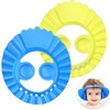 2 Pcs Adjustable Baby Bath Cap, Soft Waterproof Shampoo Visor
