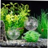 CAXUSD 2pcs Decorative Crystal Spheres Glass Orbs for Desktop and