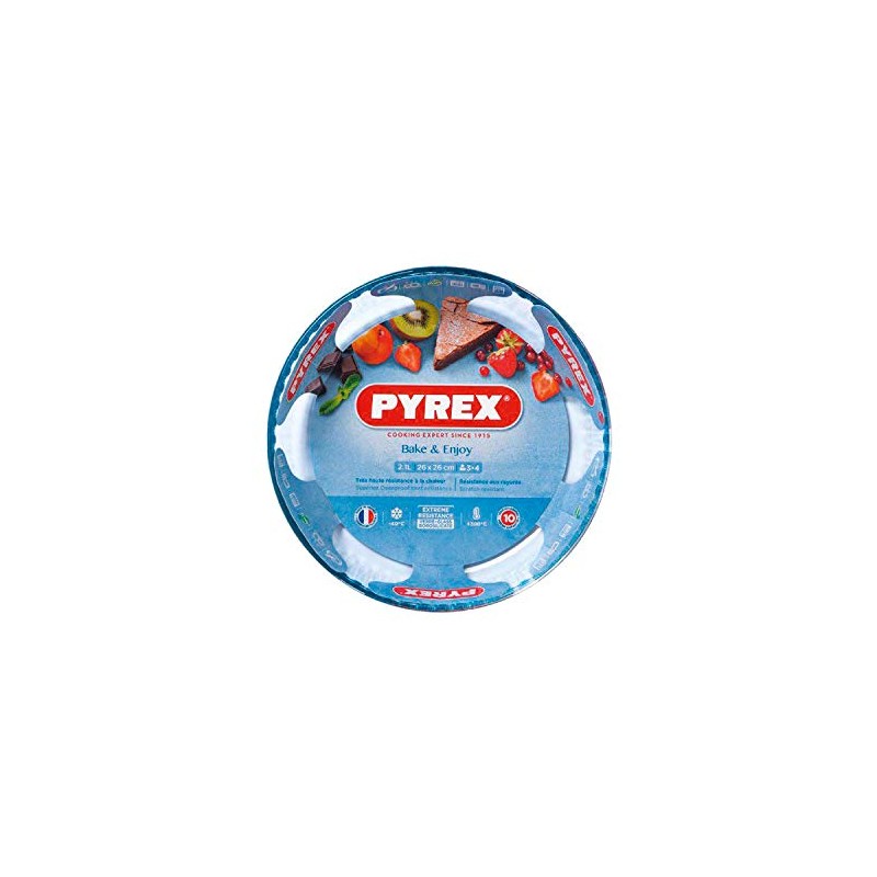 Pyrex Glass Fluted Flan Dish