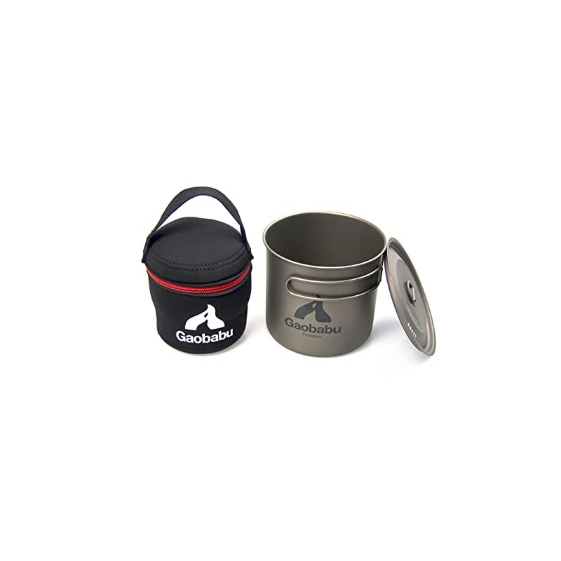 Gaobabu Titanium Pot SOLO1100 (Lid and Thick Mesh Bag)