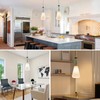 FALINNEAD Pendant Light Fixture Modern Pendant Lighting Hanging Lamp Milk