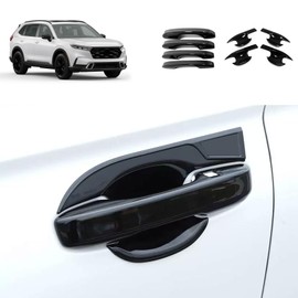 TERDARAY Exterior Door Handle Covers Compatible with Honda New CRV CR-V 2023 2024 2025 Door Handle Cup Bowl Cover Trims Exterior Car Accessories ABS 8PCS(Glossy Black Style)