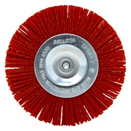 Bellota Nylon Brush Circular Industrial, Flexible Nylon Filament, Silicon Carbide, 75 Pieces