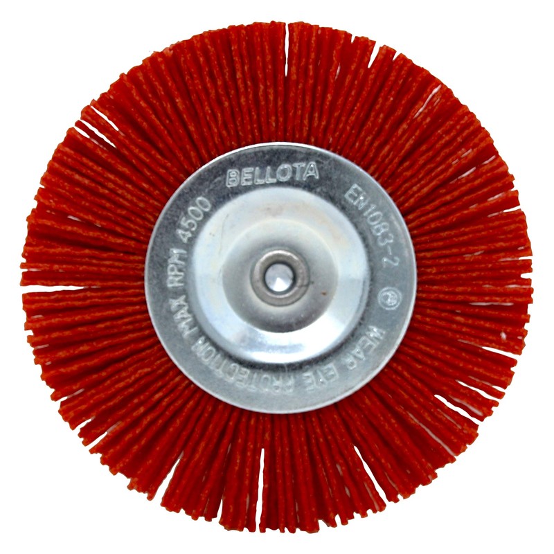 Bellota Nylon Brush Circular Industrial, Flexible Nylon Filament, Silicon Carbide,