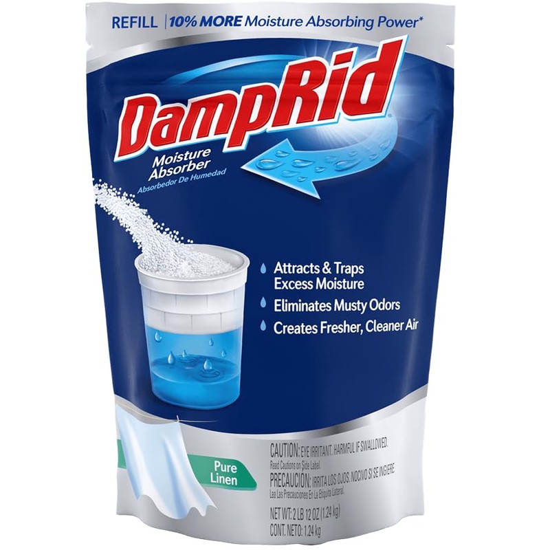 Damp Rid Refillable Moisture Absorber, Pure Linen 11 oz., Moisture