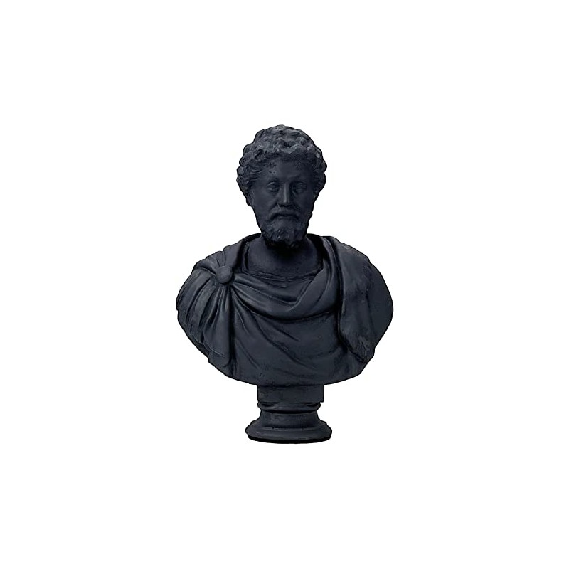Marcus Aurelius Roman Emperor Stoic Philosopher Bust Head Portrait Sculpture