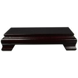 Oriental Furniture Rosewood Square Base Stand - 8 in.