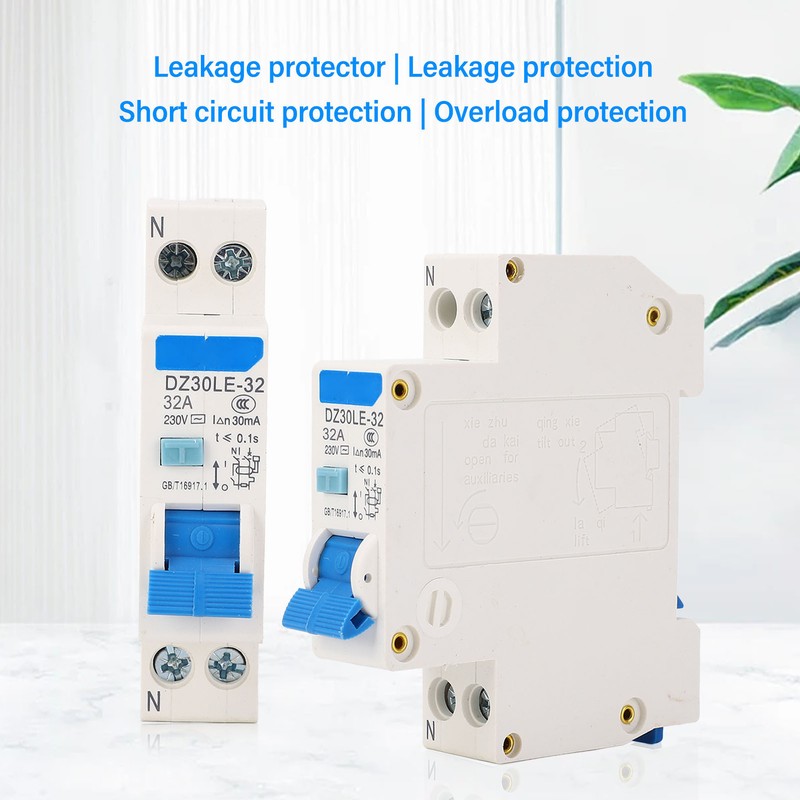 Leakage Protector Miniature Circuit Breaker DZ30LE‑32 Mini 1 Pole DIN